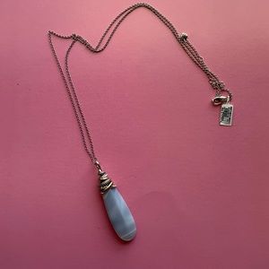 Agate Neptune's Rings Pyramid Banded Necklace